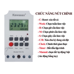 Công tắc hẹn giờ KTS Kawasan TS17S