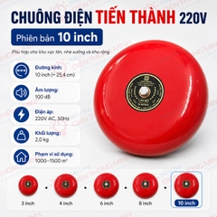 Chuông điện Tiến Thành 220V - 10 INCH