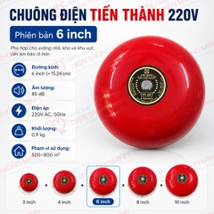 Chuông điện Tiến Thành 220V - 6 INCH