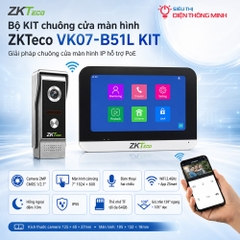 Bộ KIT chuông cửa màn hình ZKTeco VK07-B51L KIT