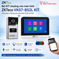 Bộ KIT chuông cửa màn hình ZKTeco VK07-B52L KIT