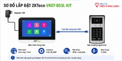 Bộ KIT chuông cửa màn hình ZKTeco VK07-B53L KIT