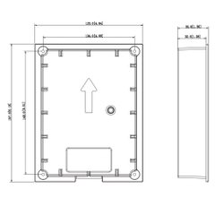 Chân đế Camera chuông hình Dahua VTM114 (lắp âm)
