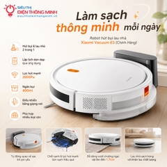 Robot hút bụi lau nhà Xiaomi Vacuum E5 (Chính Hãng, BH 12 tháng)