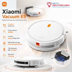 Robot hút bụi lau nhà Xiaomi Vacuum E5 (Chính Hãng, BH 12 tháng)