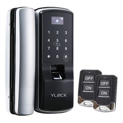 Khóa cửa điện tử YLOCK cửa kính YL-8832-RM (Vân tay, Thẻ từ, Mật mã, Remote)