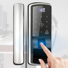 Khóa cửa điện tử YLOCK cửa kính YL-8832-RM (Vân tay, Thẻ từ, Mật mã, Remote)
