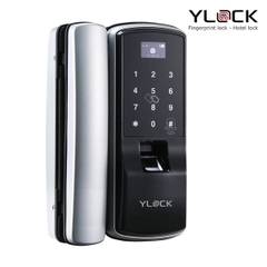 Khóa cửa điện tử YLOCK cửa kính YL-8832-RM (Vân tay, Thẻ từ, Mật mã, Remote)
