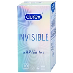 Bao cao su Durex invisible Extra Thin/Sensi 10s