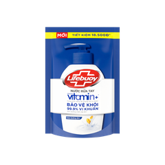 Nước rửa tay Lifebuoy túi xanh sữa dưỡng ẩm 400g (394ml)