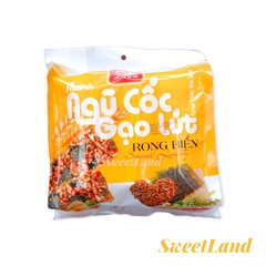 Thanh gạo lứt ngũ cốc chà bông Gia Phát 10 thanh/túi