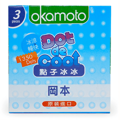 Bao cao su Okamoto Dot De Cool - Gai lạnh kéo dài thời gian - 3s