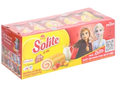 Bánh bông lan cuộn kem Solite vị dâu 18g