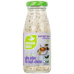 Yến sào và hạt chia Green Bird 185ml