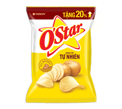 Bánh O'star vị khoai tây tự nhiên 32g