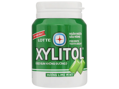 Kẹo singgum không đường Lotte Xylytol hương lime mint 55.1g