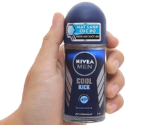 Lăn Khử Mùi Nivea Mát Lạnh Men Cool Kick Extra Dry 50Ml