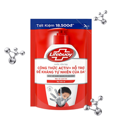 Nước rửa tay Lifebuoy túi đỏ bảo vệ vượt trội 400g (394ml)