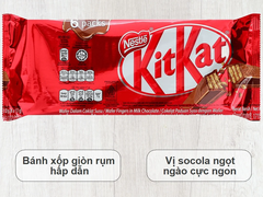 Kẹo Nestle KitKat phủ socola sữa 102g