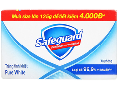 Xà bông cục Safeguard trắng tinh khiết 130g