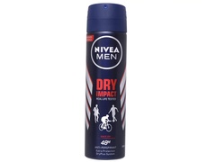 Xịt ngăn mùi Nivea Men dry impact 72h khô thoáng vướt trội 150ml