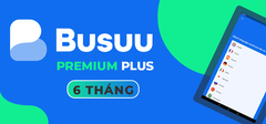 Tài khoản học ngoại ngữ Busuu Premium Plus 6 tháng