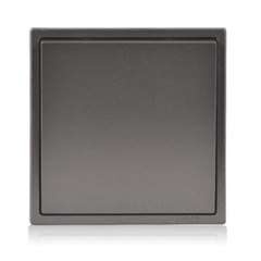 Module mặt che trơn, mặt bịt cho công tắc ổ cắm vuông màu Xám (Grey) Simon i7 701000-61