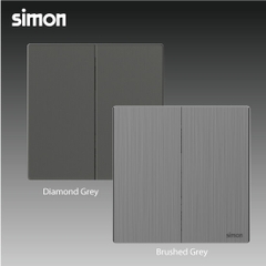 M7 Metal- Bộ ổ cắm TV chuẩn F (Brushed Grey) Simon M7 665114M-2B