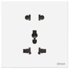 M7 AIR- Bộ ổ cắm 2 chấu + 3 chấu đa năng (10A 250V) Simon M7 661080