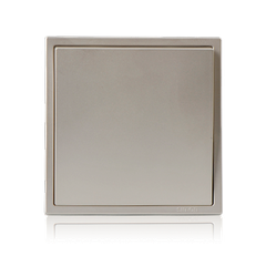 Modulemặt che trơn, mặt bịt cho công tắc ổ cắm vuông màu Sâm Panh Simon i7 701000-46