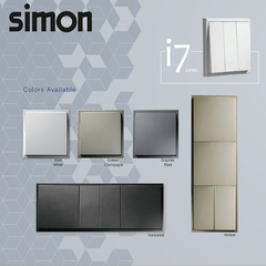 Simon i7 - Module ổ cắm dao cạo râu (Đen), 70E651-26