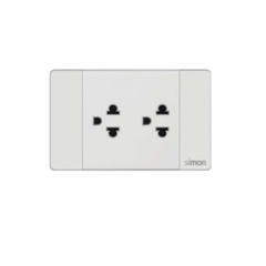 Simon K9 - Bộ ổ cắm đôi 3 chấu thường 594201