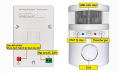 Thiết Bị Báo động, báo Trộm Hồng Ngoại độc lập tại chỗ Kawasan I225DK