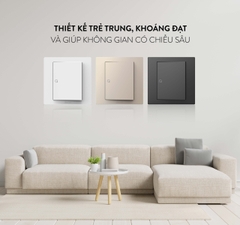  Bộ Công tắc chuông cửa 16A  chuẩn vuông màu Sâm Panh (Champagne) Simon S5 S5250-46