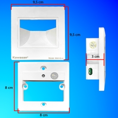 Đèn Hắt Cảm Ứng Bậc Cầu Thang chuẩn vuông Kawasan SS21D