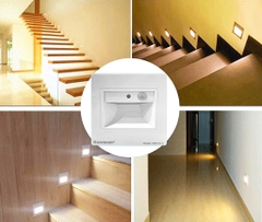 Đèn Hắt Cảm Ứng Bậc Cầu Thang chuẩn vuông Kawasan SS21D