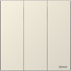 M7 Metal- Bộ công tắc ba 2 chiều (Satin Gold) Simon M7 661032M-2C