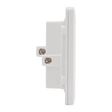 Bộ Ổ cắm 2 chấu dùng cho chấu tròn & dẹt và ổ cắm đa tiêu chuẩn, 10A 250V~ chuẩn vuông màu trắng Simon 50 51080