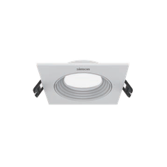 Mặt viền Spotlight KC1 vuông màu trắng góc chiếu 10 độ Simon N0424-0273