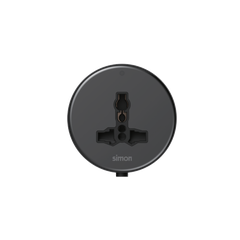 Ổ cắm đơn 3 chấu đa năng 13A Tròn màu trắng Simon Track Socket Simon MTS1089-BL