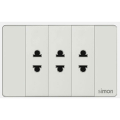 Simon K9 - Bộ 3 ổ cắm 2 chấu 594103