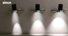 Thân đèn chiếu điểm Spotlight KC1 loại có TRIAC Dài 15W góc chiếu 36 độ 2700K Simon N04E0-0557