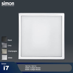 Module công tắc chân tường ánh sáng vàng 3000k mặt màu xám Simon i7 70E732-61