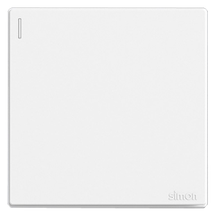  Bộ Mặt che trơn màu trắng cho ổ điện, công tắc đế vuông cao cấp Simon S6 581000