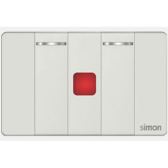 Simon K9 - Bộ 2 công tắc 2 chiều S + hạt đèn 591033