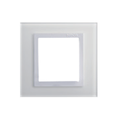 Viền đơn vuông màu trắng (Crystal) 86x86 Simon V8 80611-30 