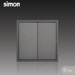 Module công tắc đôi 2 chiều 16AX màu Xám (Grey) Simon i7 701022-61