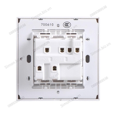 Module công tắc ba 1 chiều màu trắng Simon i7 701031