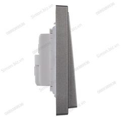 Module công tắc đơn, 2 chiều lắp đế chuẩn vuông màu Xám Simon i7 701012-61