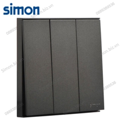 Bộ công tắc ba, một chiều chuẩn vuông màu Xám (Grey) Simon E6 721031-61